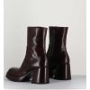 Clearance Garrice Boots 70S En Cuir Marron - Archi Moro