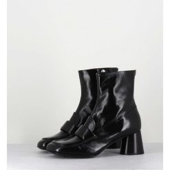 Hot Garrice Boots Mocassins En Cuir Noir - Dani05 Nero