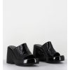 Best Garrice Mules Compensees 90S En Cuir Vernis Noir - Masa2 Cindy Nero