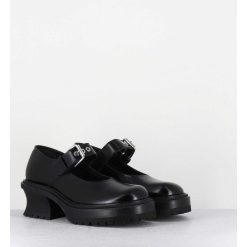 New Garrice Babies En Cuir Noir 90S - Caro Bebe Nero