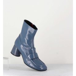 Best Garrice Boots Mocassins En Cuir Bleu Gris - Dani05 Grisaglia