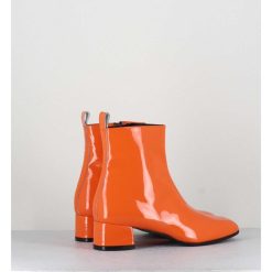 New Garrice Boots 60S En Cuir Vernis Orange - Jane Vernice Orange