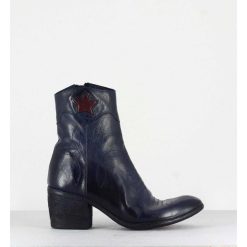 Best Garrice Boots En Cuir Bleu Marine & Etoile Rouge - 2039C Ignis Navy