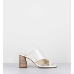 Online Garrice Mules A Talon Entre-Doigts Naplak Blanc - Maya01 Magma Ivory