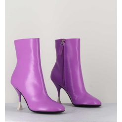 Wholesale Garrice Boots En Cuir Violet A Talon Fin - Lidia 095 Amethyst