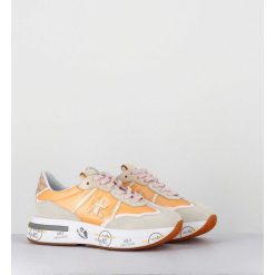 Clearance Garrice Sneakers Ultra Legere Toile Orange Semelle Epaisse - Cassie 6345