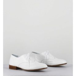 Wholesale Garrice Derbies Minimalistes En Cuir Souple Blanc - Stja Cow White