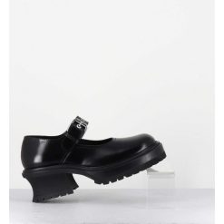 New Garrice Babies En Cuir Noir 90S - Caro Bebe Nero