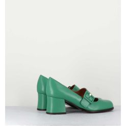 Online Garrice Babies Retro En Cuir Vert Petit Talon - Miko Green