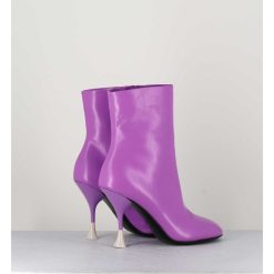 Wholesale Garrice Boots En Cuir Violet A Talon Fin - Lidia 095 Amethyst