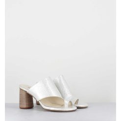 Online Garrice Mules A Talon Entre-Doigts Naplak Blanc - Maya01 Magma Ivory