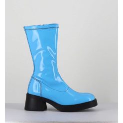 Hot Garrice Boots Vinyle Stretch Bleu Ciel - Vero Blue Boots