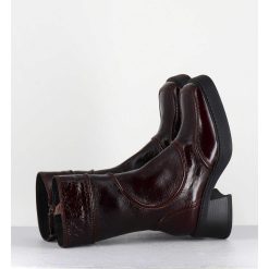 Best Garrice Boots Cuir Bordeaux Surpiqures 90'S - Malene Burgundy Boots