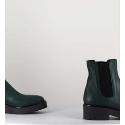 Best Garrice Boots Chelsea En Cuir Vert - Perla Foresta