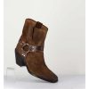 Wholesale Garrice Boots Santiag En Daim Marron Vieilli - 5180 Birra