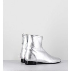 Wholesale Garrice Boots Plates 60S En Cuir Argent - Pam26 Met Argento