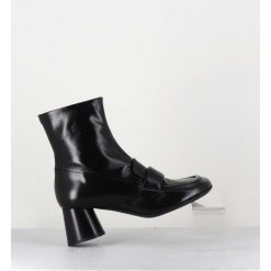 Hot Garrice Boots Mocassins En Cuir Noir - Dani05 Nero