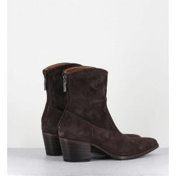 Best Garrice Boots Esprit Santiag En Daim Souple Marron Fonce - Venere 48035 Quinoa