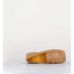 Best Garrice Mocassins En Cuir Beige & Mors Dore - Q155 Cotton Nocciola