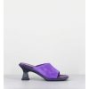 Best Garrice Mules En Daim Violet Talon Plexi - Synthia Purple Sandals