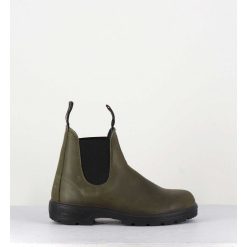 Clearance Garrice Classic Chelsea Boots Cuir Mate Khaki - 2052 Cuir Olive