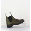 Clearance Garrice Classic Chelsea Boots Cuir Mate Khaki - 2052 Cuir Olive