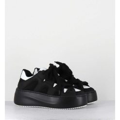 Hot Garrice Sneakers En Cuir Noir & Blanc Y2K - 1D7366D Nabuck Black