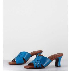 Online Garrice Mules Petit Talon En Cuir Bleu - Nalma Ferrari Blue