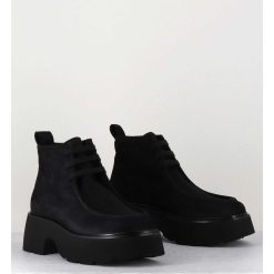 Online Garrice Chaussures A Lacets En Nubuck Noir - A78Np Nabuck Nero