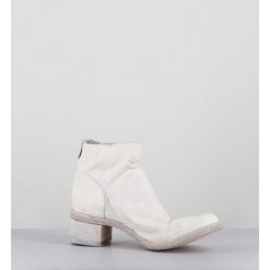 Online Garrice Boots En Cuir Blanc Lave Ligne Avant-Garde - 51617 Bianco Washed