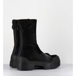 Wholesale Garrice Boots En Nylon Satine Noir Semelle Sport En Gomme - 1D7306D Scully Black