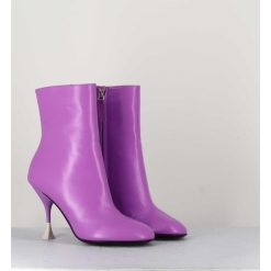 Wholesale Garrice Boots En Cuir Violet A Talon Fin - Lidia 095 Amethyst