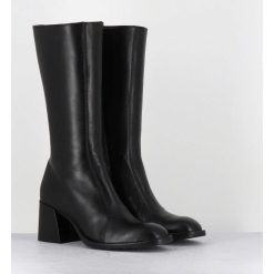 Online Garrice Bottes Mi-Hautes En Cuir Souple Noir - R288M Seta Nero