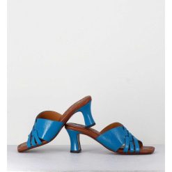 Online Garrice Mules Petit Talon En Cuir Bleu - Nalma Ferrari Blue