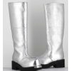 Online Garrice Bottes Biker En Cuir Metallise Argent - S66Ww0075 T9002