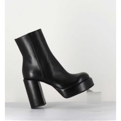 Online Garrice Boots 70S En Cuir Noir - Aiko Nappa Nero