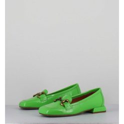 Wholesale Garrice Mocassins 60S En Cuir Vernis Vert Pomme - Lake Naplak Verde