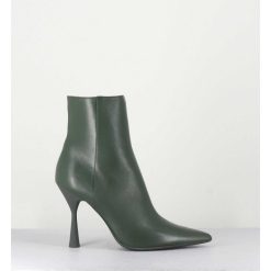 Wholesale Garrice Boots Bout Pointu En Cuir Souple Vert - Dea Cappy