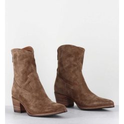 Wholesale Garrice Boots Esprit Santiag En Daim Souple Camel - Venere 48035 Farro