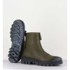 Online Garrice Boots En Cuir Gras Kaki Avec Zip Central - I6-967 Bosco