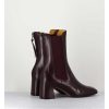 Clearance Garrice Boots A Elastiques En Cuir Souple Bordeaux - P900 Rubino