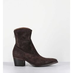 Best Garrice Boots Esprit Santiag En Daim Souple Marron Fonce - Venere 48035 Quinoa