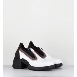 New Garrice 90S Futuristic Shoes Cuir Blanc & Lycra - Kuda White Boots