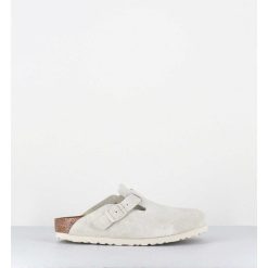 Online Garrice Sabot Boston Suede Antique White