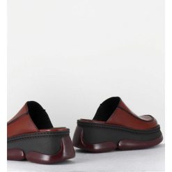 Online Garrice Sabots Compensees 90S Cuir Marron & Bubble Rubber - Brietta Brown Mules