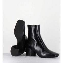 Wholesale Garrice Boots 70S En Cuir Souple Noir - Cecil13 Glaze Nero