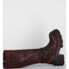 Clearance Garrice Bottes En Cuir Vieilli Marron Semelle Legere - E3772 Beta Cuoio