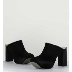 Clearance Garrice Mules Sabots A Plateforme Black Pony - M22I99430 Coto