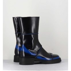 Best Garrice Boots Noir & Bleu Bout Carre 90S - Edahlia Blu Boots