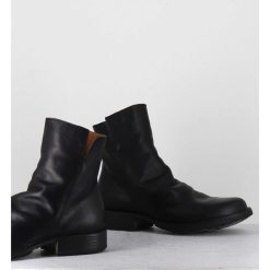 New Garrice Boots Biker Plates En Cuir Noir - Elf-22 Black Boots